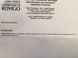 Messaggio di trasparenza